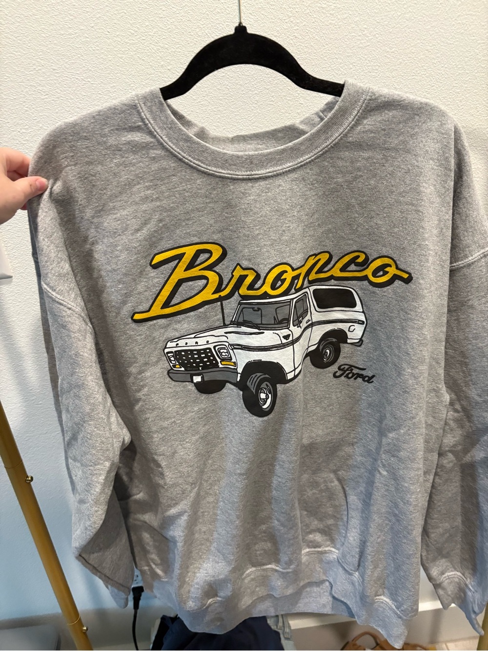 🖤Ford Gray and Black Logo Interior Sweatshirt